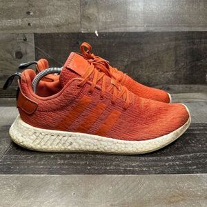 Adidas Men’s Size 11.5 NMD R2 Sneakers Future Harvest Orange Athletic Shoes